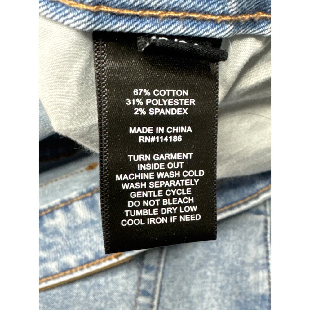 Frye Denim Women's Cuffed Crop Straight Blue Denim Jeans -‎ Size 16/34 (35x29) - Picture 6 of 7